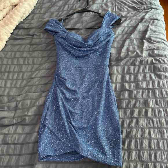 Windsor Dresses & Skirts - Windsor Sparkling Blue Mini Dress